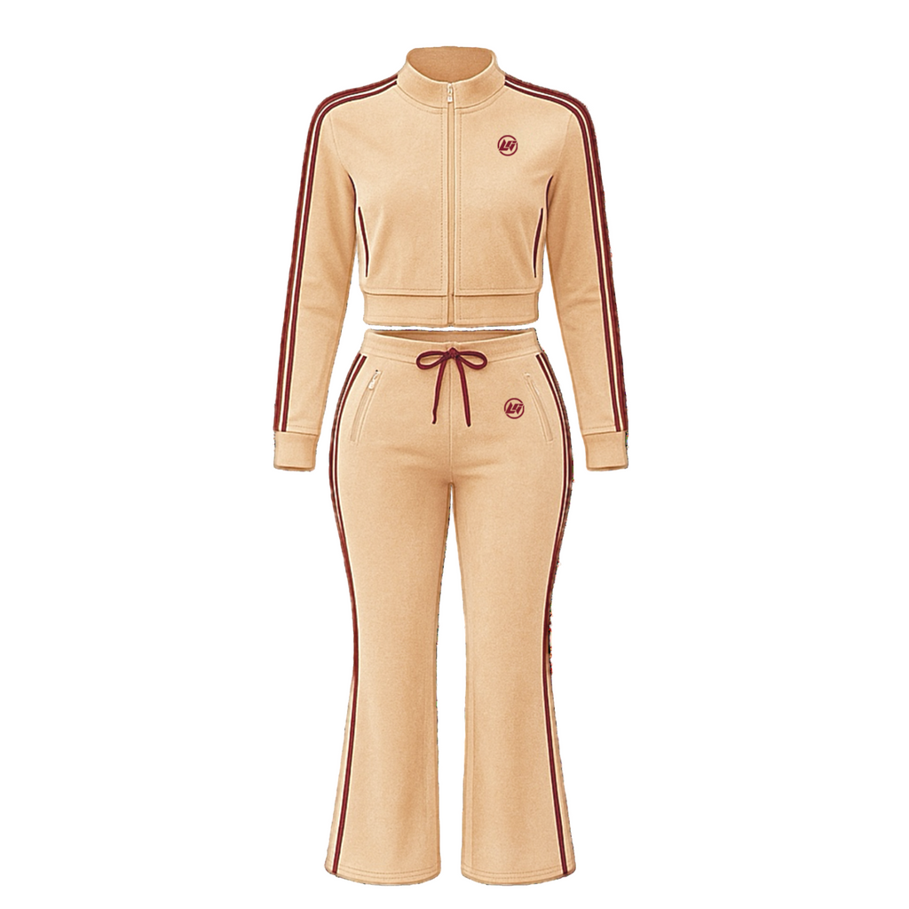 Cream velour set