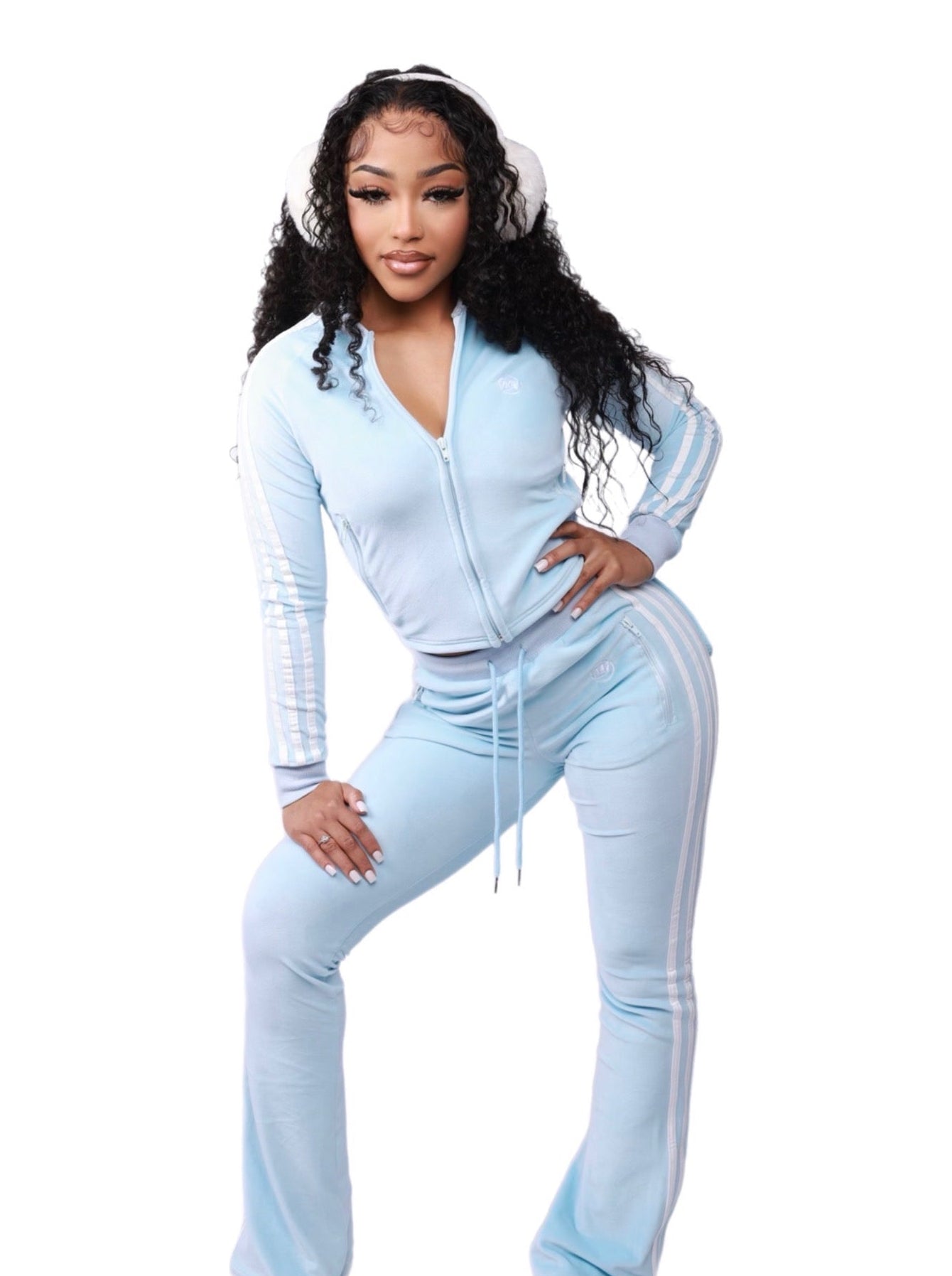 Blue Velour set